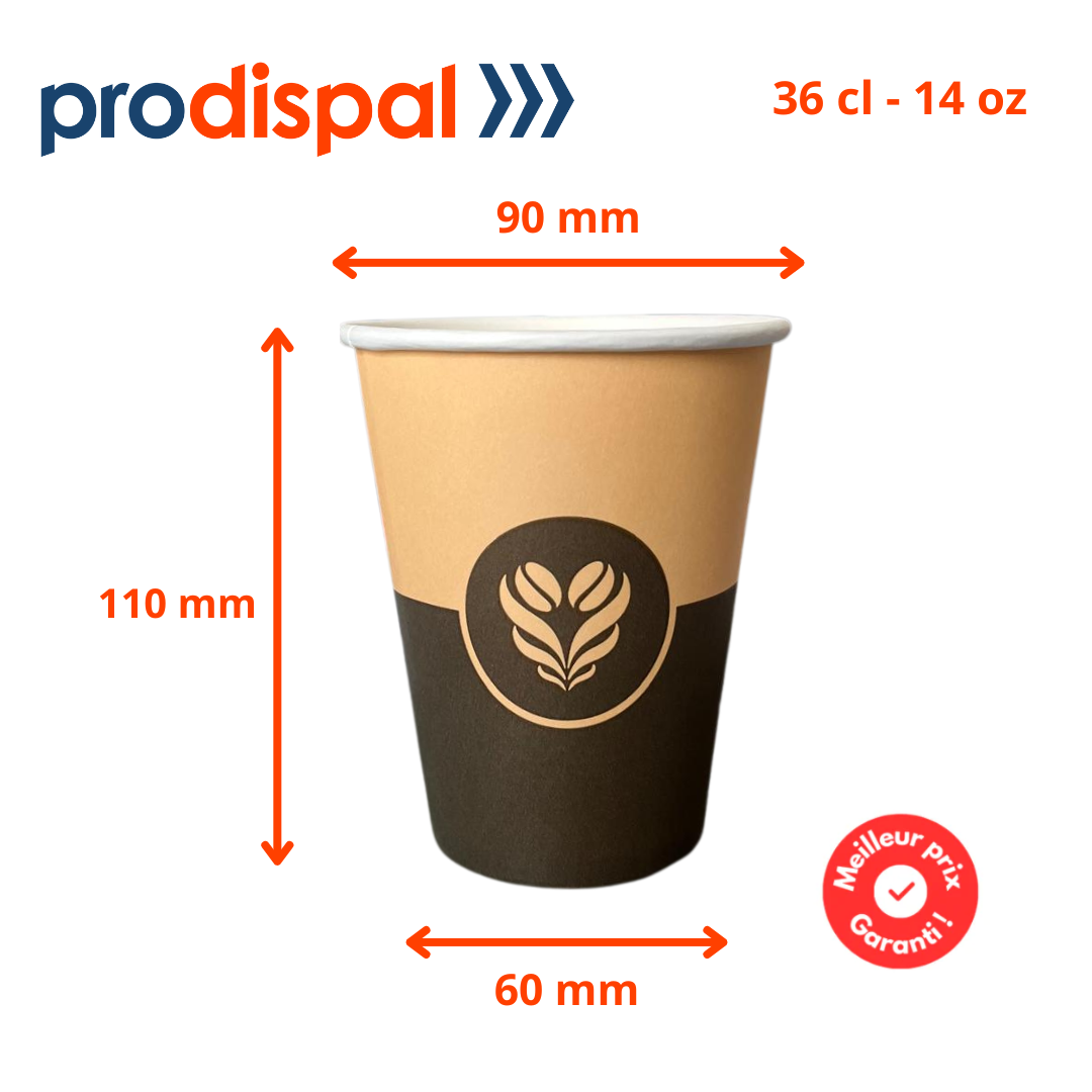 Gobelets Décor Barista 36 cl - 14 oz