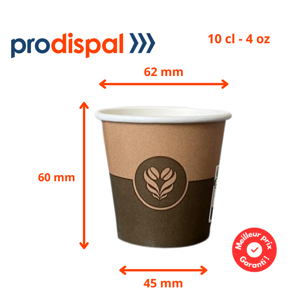Gobelets Décor Barista 10/12 cl - 4 oz