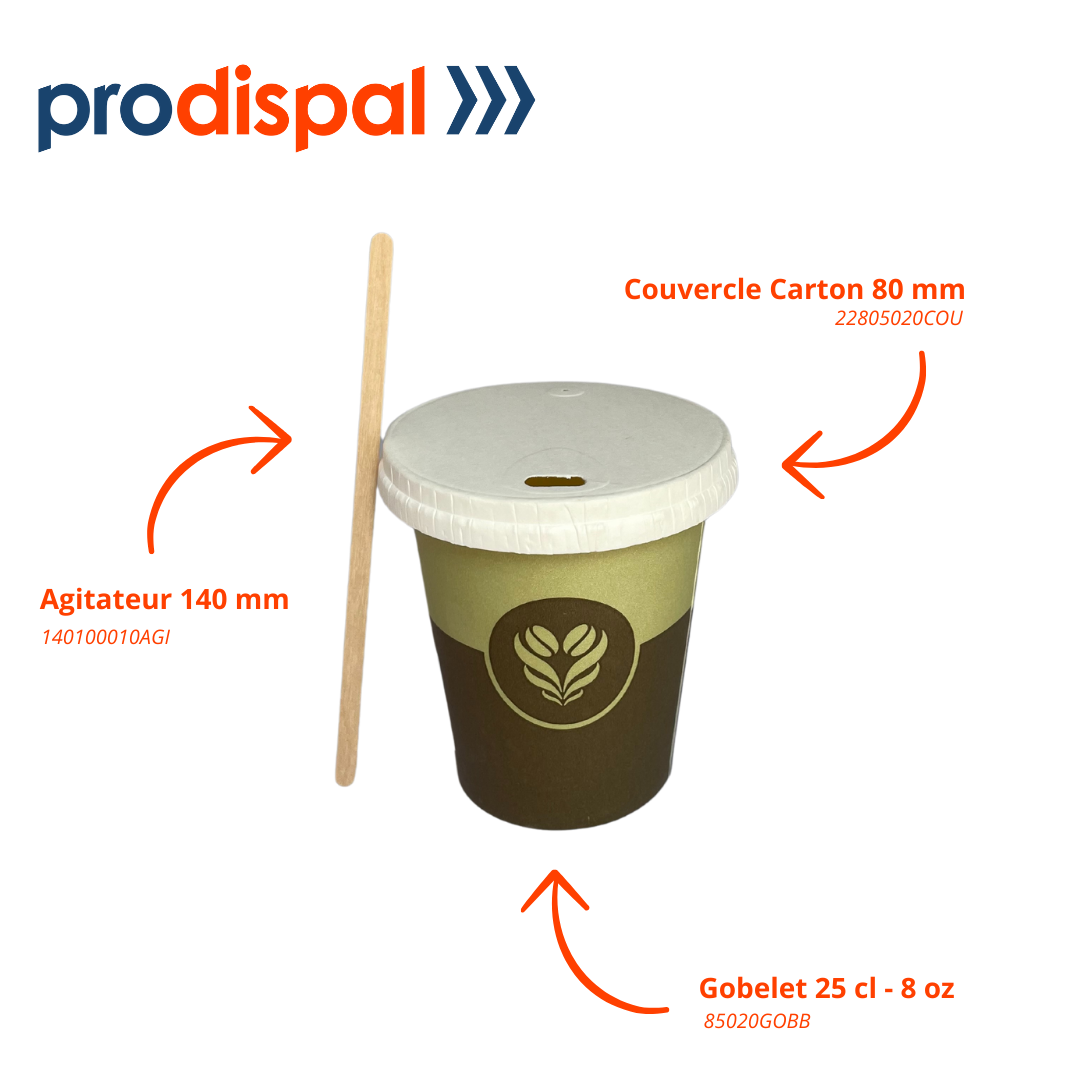 Gobelets Décor Barista 25 cl - 8 oz