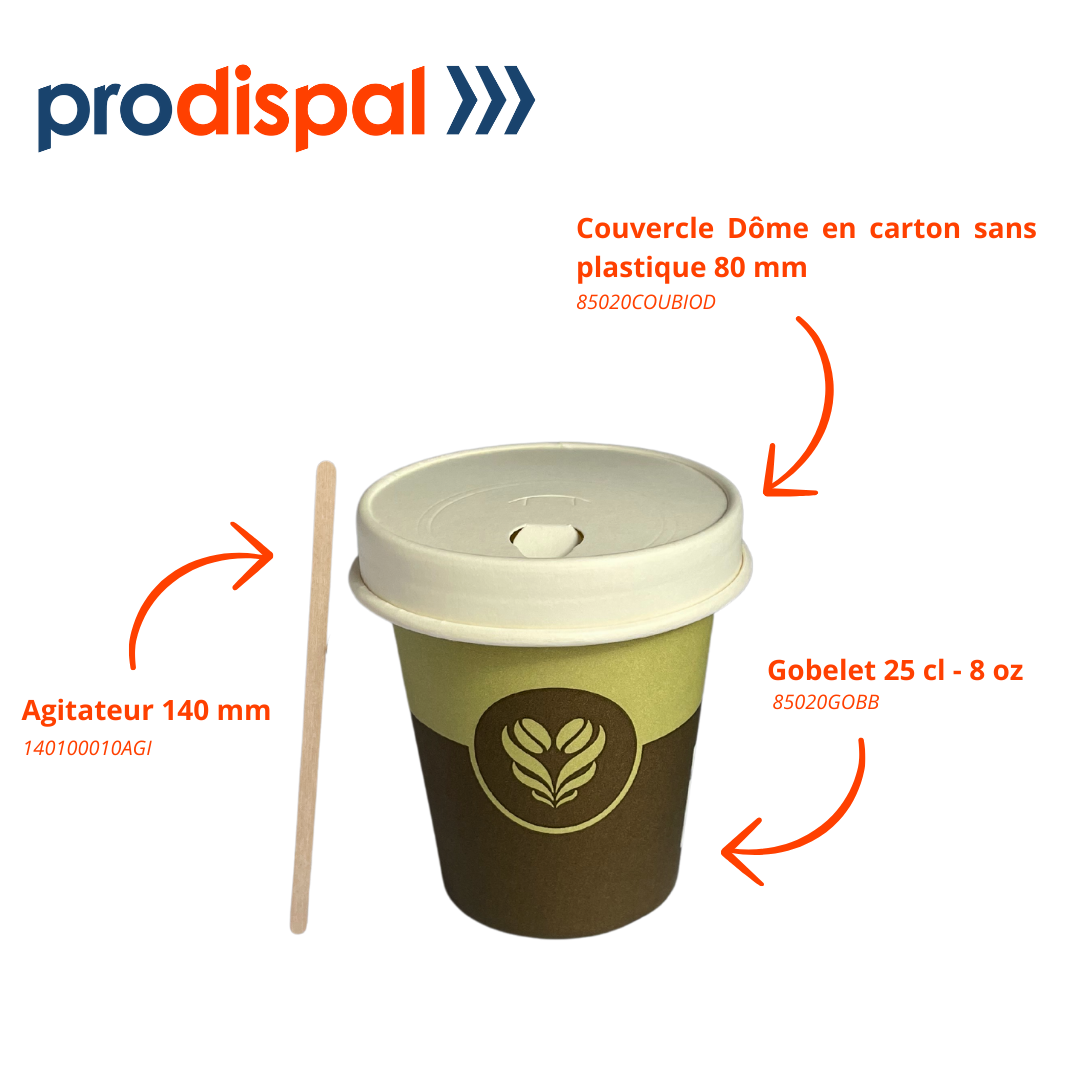 Gobelets Décor Barista 25 cl - 8 oz