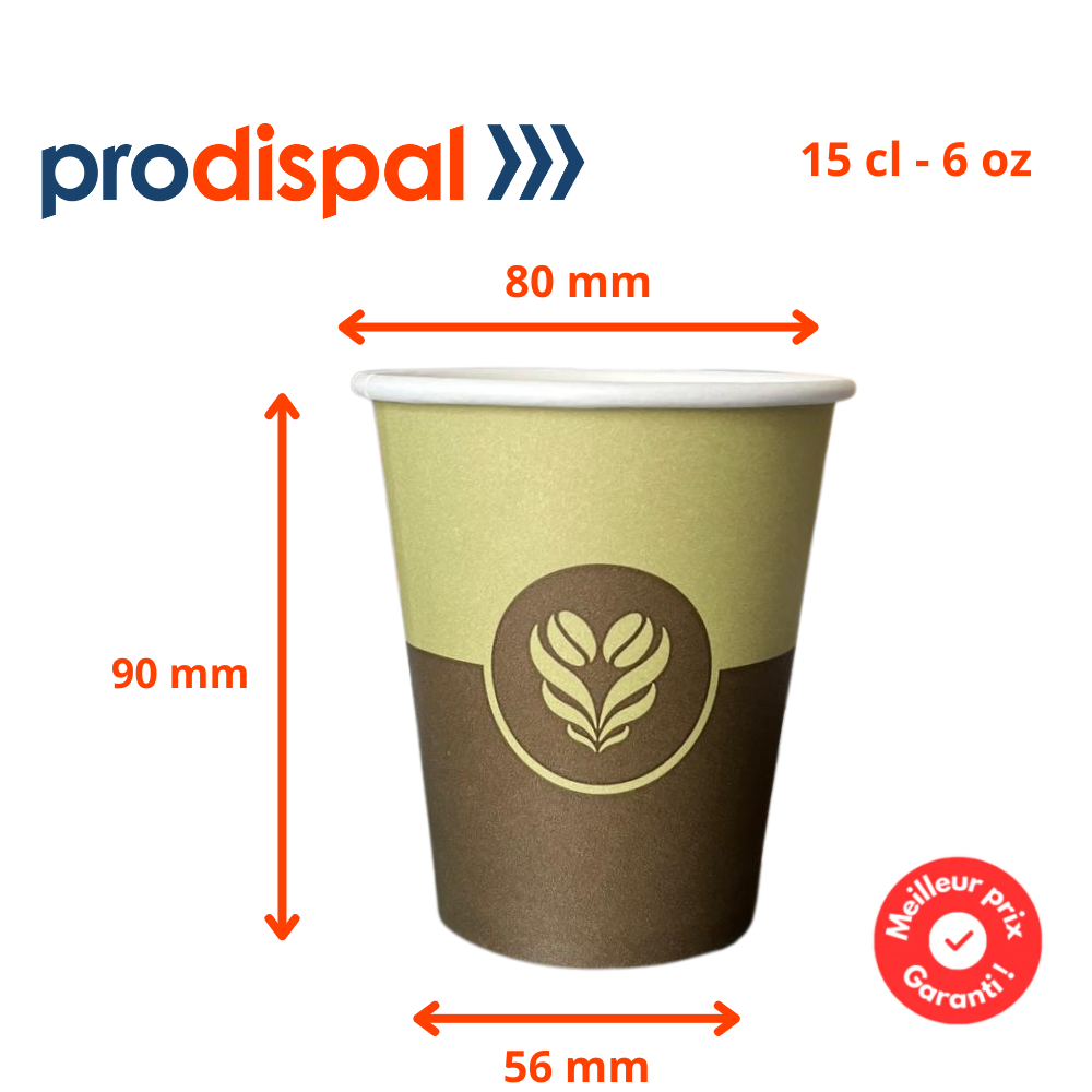 Gobelets Décor Barista 25 cl - 8 oz
