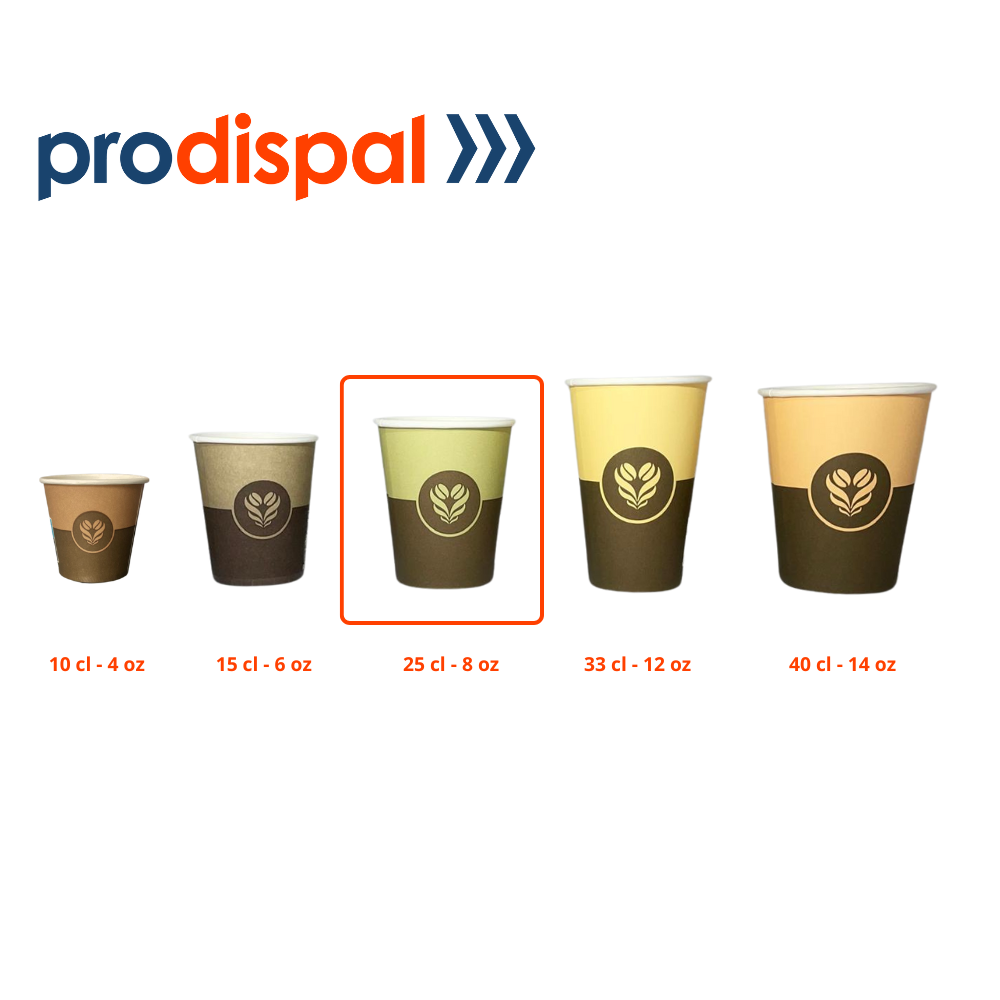 Gobelets Décor Barista 25 cl - 8 oz
