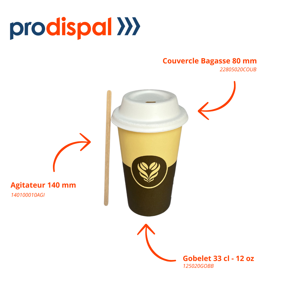 Gobelets Décor Barista 33 cl - 12 oz