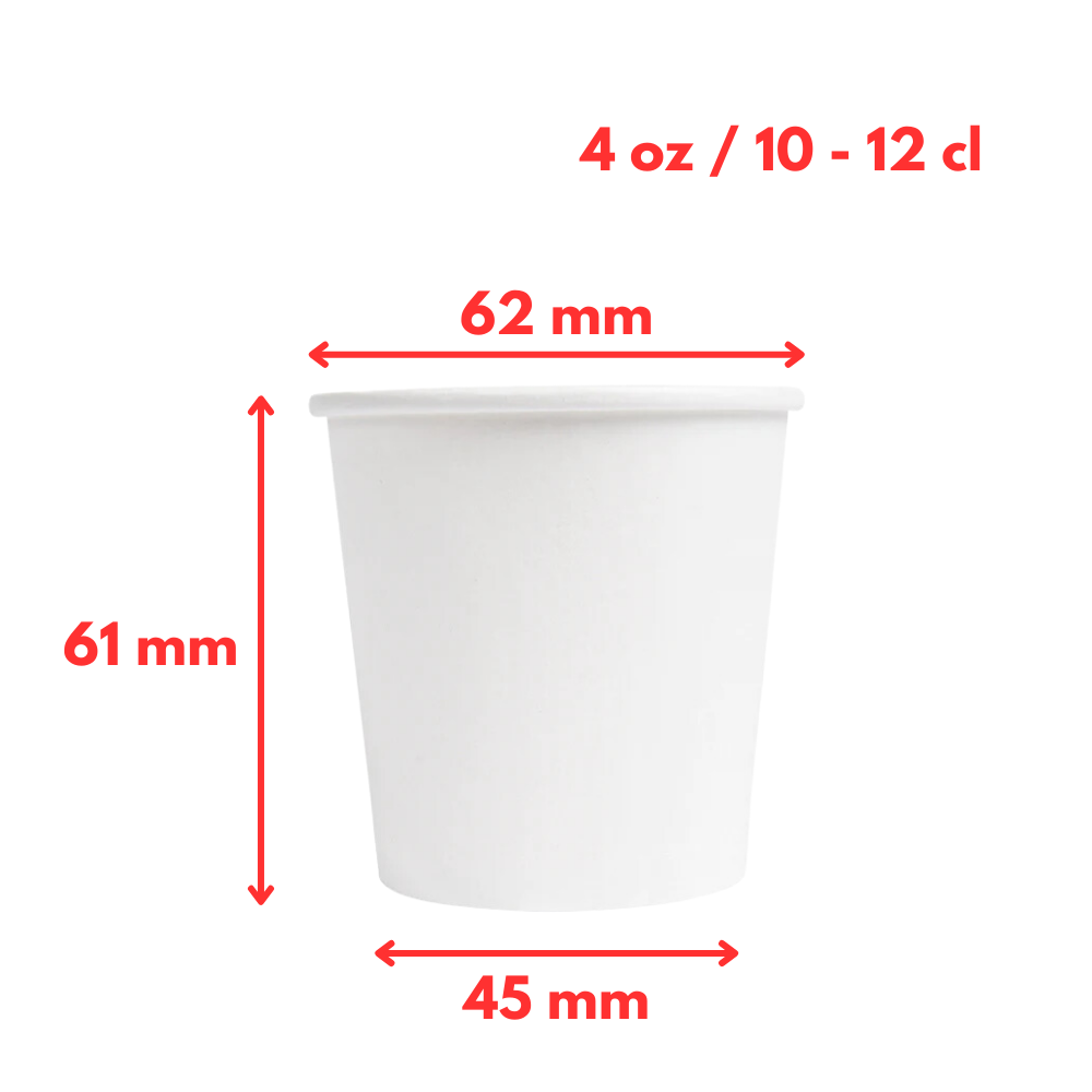Gobelet blanc en carton boisson froide décor Splash 450ml 90mm H170mm