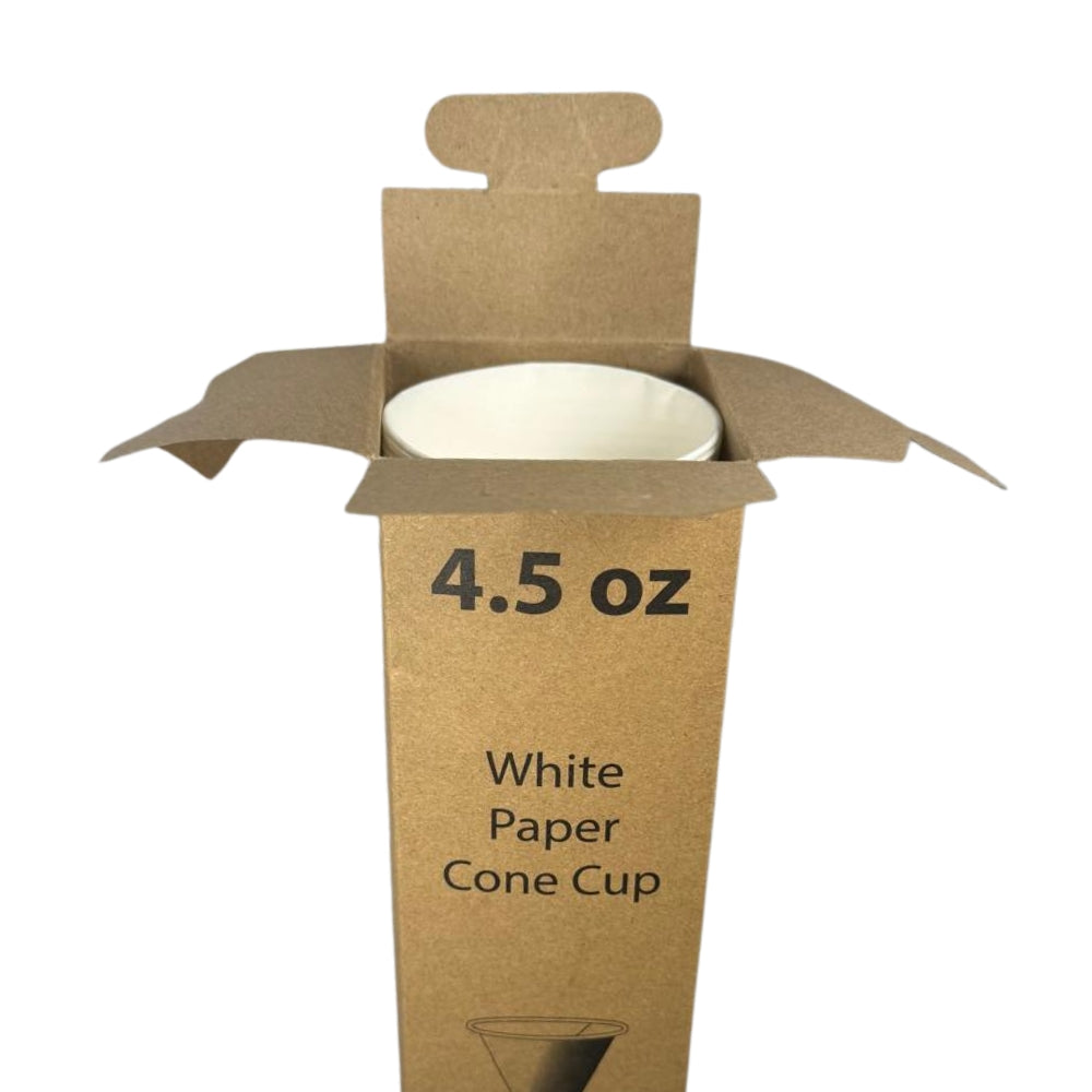 Gobelets cônes en carton 4,5 oz - 130 ml (120000 unités / Palette)