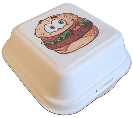 Boîte Burger Bagasse Personnalisée L