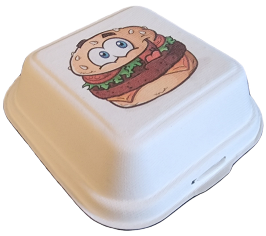 Boîte Burger Bagasse Personnalisée XL