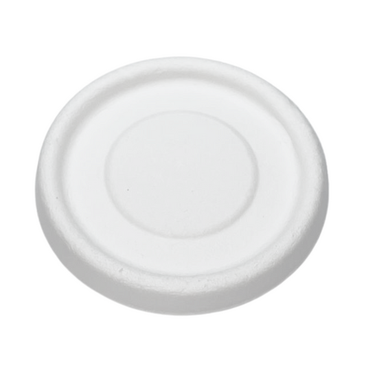 Couvercle en Bagasse blanc Ø 62/63 mm - 96 000 unités