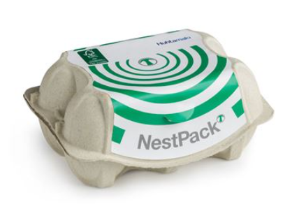 Boîtes à œufs en cellulose moulée 2x6 NestPack