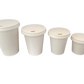 Couvercles pour gobelets en carton blanc diamètre Ø 90 mm (800 unités)