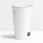 Gobelets carton blancs 50 cl / 16 oz