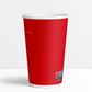 Gobelets carton rouges 33 cl / 12 oz boissons froides